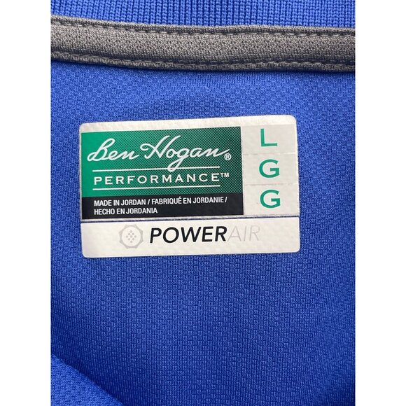 Ben Hogan Men’s Performance Royal Short Sleeve Polo Shirt Size L - Picture 8 of 9
